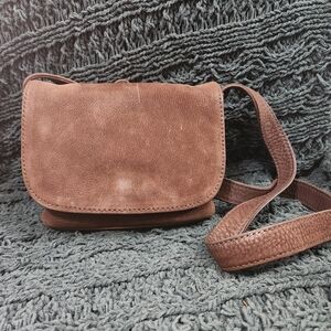 Coach Sonoma Flap Brown Nubuc Crossbody #4946